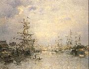 Lepine, Stanislas The Port of Caen oil painting